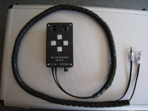 The RA & DEC motor drives are controlled by this handset (battery power unit not shown) which can be set at different tracking speed and for the north or south hemispheres, depending on where you are located.