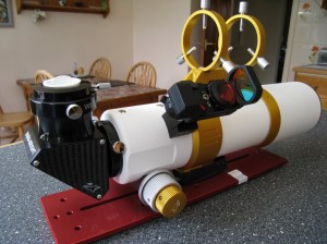 William Optics GT81 FPL3 Triplet ED APO Refractor attahced to a 4" Losmandy plate 