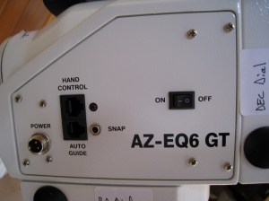AZ-EQ6 Mount: Power & control centre