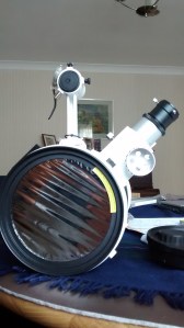 Solar filter fitted inside the 150PL 