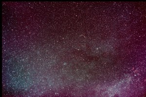 Veil Nebula Canon 700D + 50mm lens, with tracking, unguided & processed 15 x 90 secs @ ISO 800 