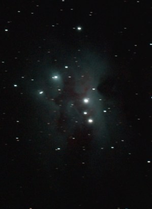 NGC 1973/75/77 The Running Man Nebula (rotated - North is left)