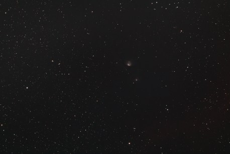 Section of sky located just above Alnitak - not promising but look closer. 