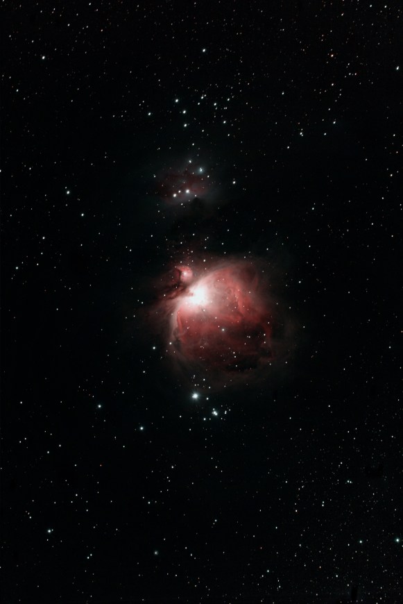 Orion's Sword: M42 The Great Orion Nebula, Running Man Nebula & NGC 1981 Star Cluster WO GT81 + modded Canon 550D & FF | 10 x 180 secs @ ISO 800 & darks calibration | 8th February 2015