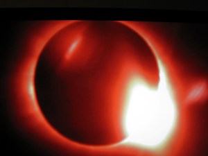 Diamond Ring hydrogen-alpha image. Faroe Islands March 2015