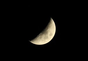 The Moon @ First Quarter  | WO GT81 & Canon 700D + FF| 1/100th sec @ ISO 100 | 24th February 2015