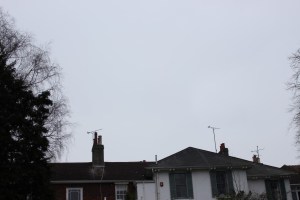 20th March 2015 Eclipse - the sky just after contact at 9.50 a.m.