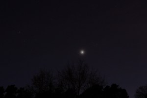 Twenty minutes after sunset shortly before reaching Civil Darkness, the Pleiades and Taurus constellation are now quite clear.