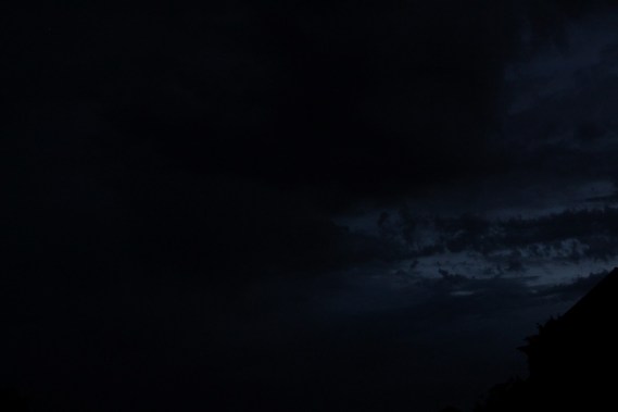 30th June 2015 + 5 days.  Nothing - dark thunder clouds completely obscure the western sky during conjunction!!!