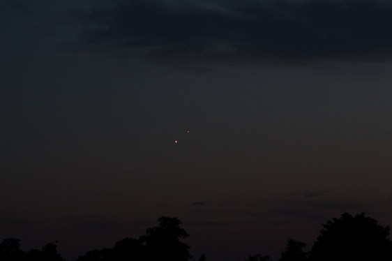 1st July 2015. Bingo = conjunction; though one day later Jupiter has now moved to the right of Venus. 
