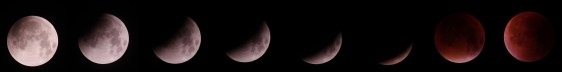 Eclipse: Inward sequence from umbral contact to totality WO GT81 + Canon 700D + FF | 1/500 to 1/3 sec @ ISO 100 | 18th September 2015