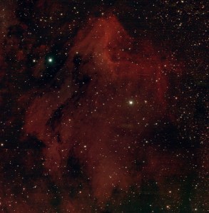 The Pelican Nebula, IC5070 & IC 5067. WO GT81 & modded Canon 550D + FF | 30 x 120 secs @ ISO 1,600 + calibration | 19th September 2015 