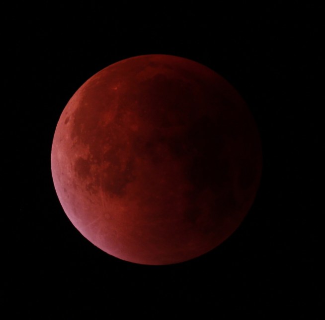 Harvest Moon at Totality WO + Canon 700D + FF | 1/3rd Sec @ ISO 400 | 28th September 2015